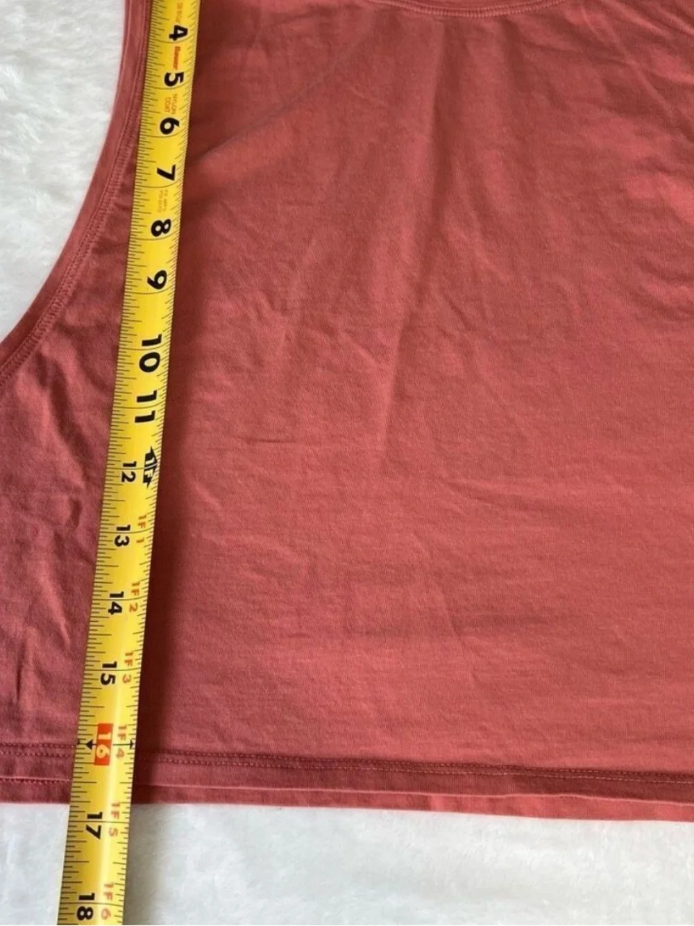 lululemon athletica Cropped Muscle Tee in Coral